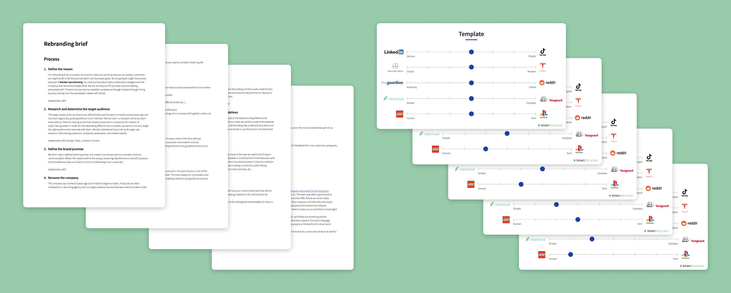 Briefing document and brand questionnaire