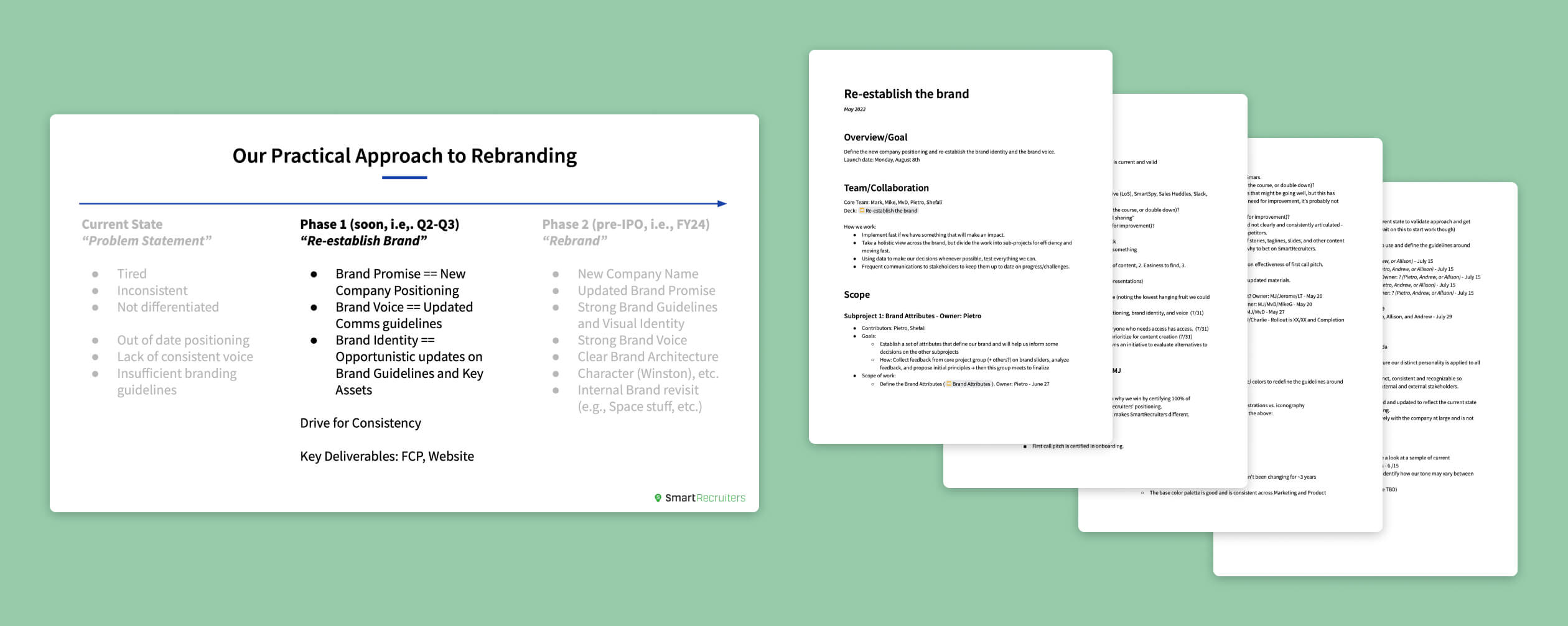 New briefing documents