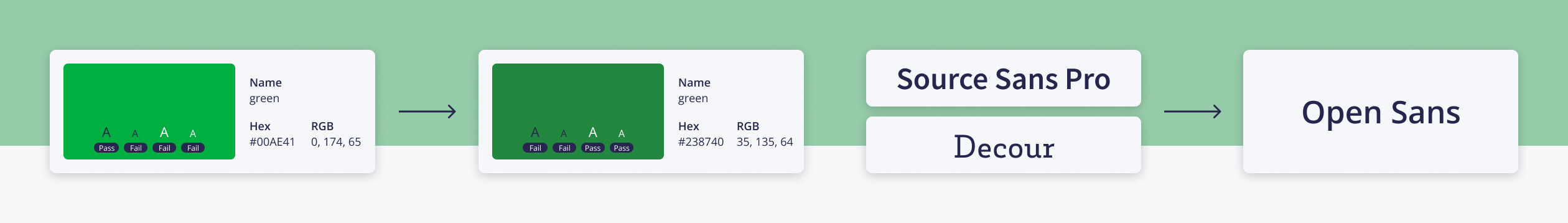 New color and font