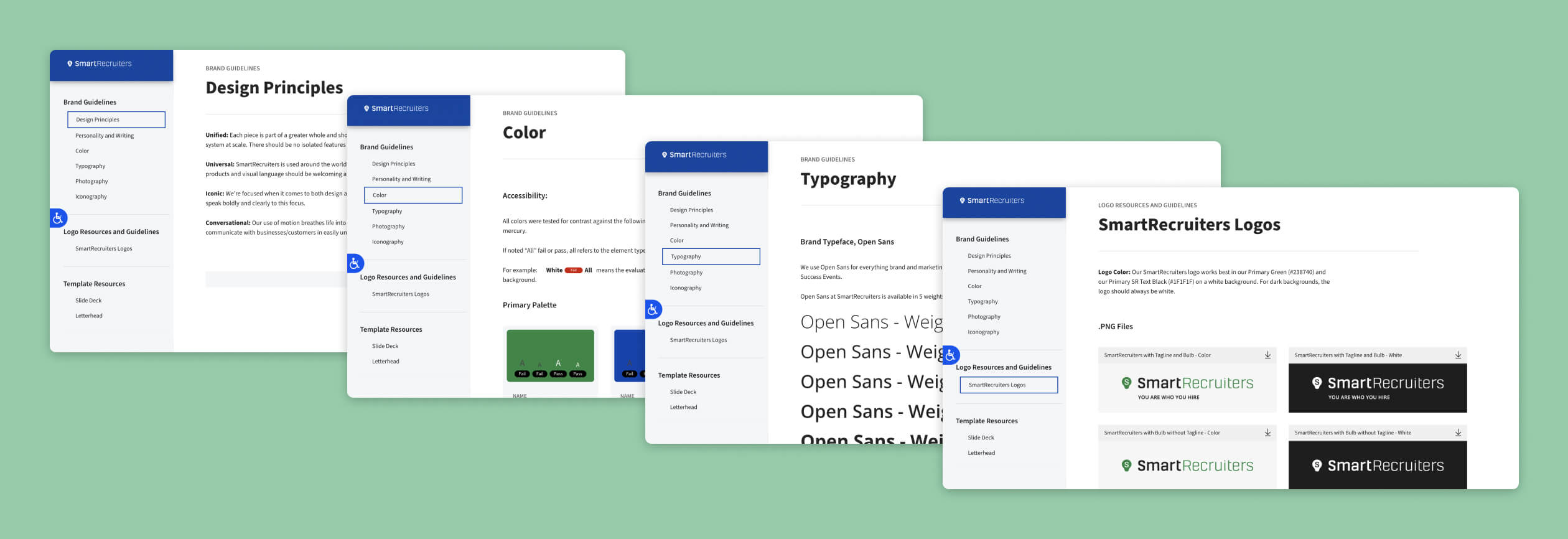 Brand guidelines page